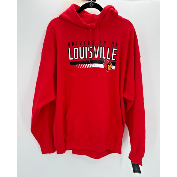 Captivating Apparel Other - Louisville Cardinals Hoodie Sweatshirt Size XL Red Captivating New